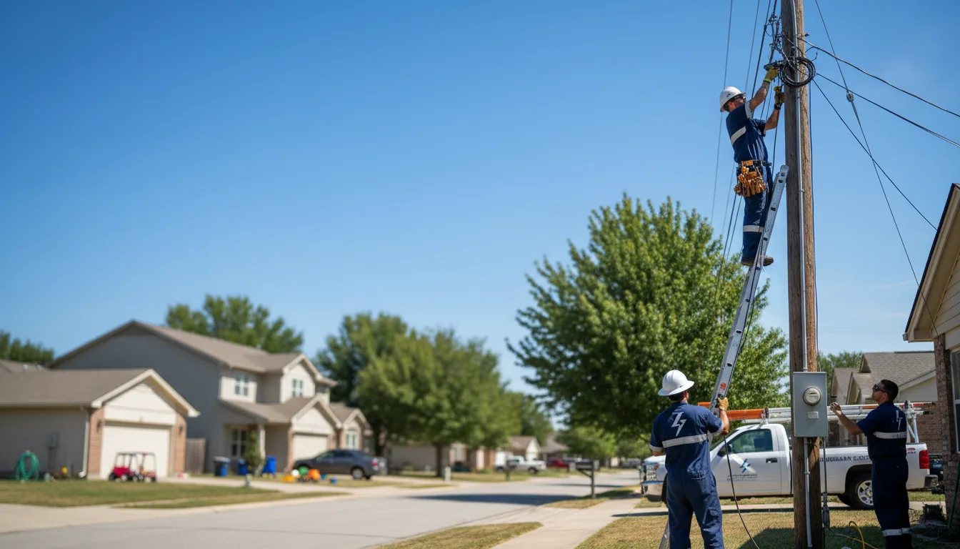 Residential electrician providing installation services in Alexander, KS
